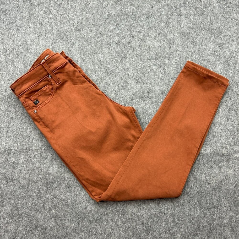 AG Adriano Goldschmied Farrah Skinny Ankle Jeans Women's Size 27 High Rise Rust